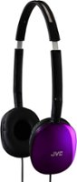JVC - FLATS Wired On-Ear Headphones - Violet - Front_Zoom
