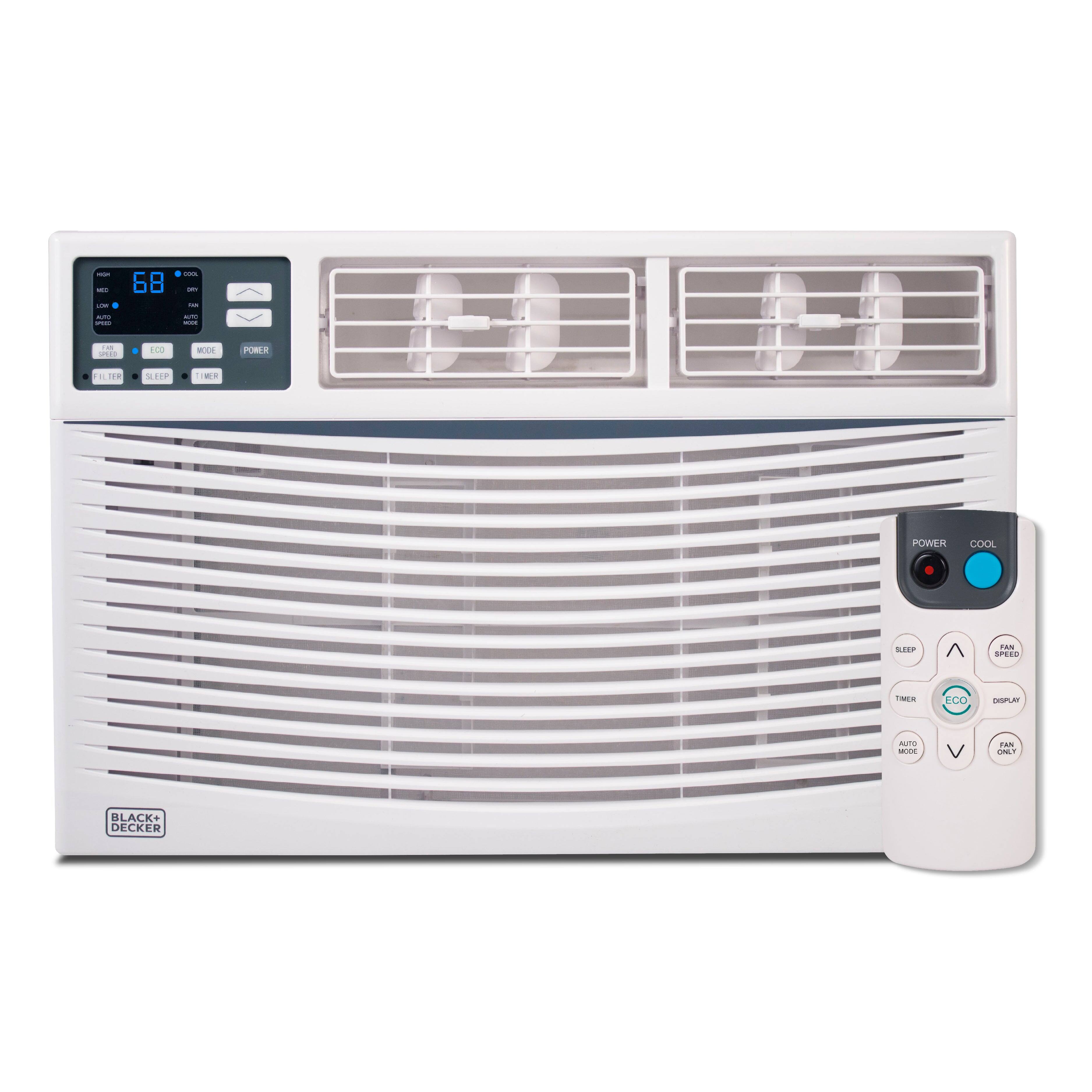 Black+Decker - Window Air Conditioner 14000 BTU, AC Window Unit Cools Up to 700 Square Feet - White