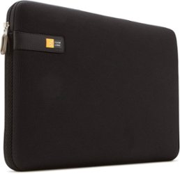 Case Logic - Laptop Sleeve for 17.3" Laptop - Black - Front_Zoom