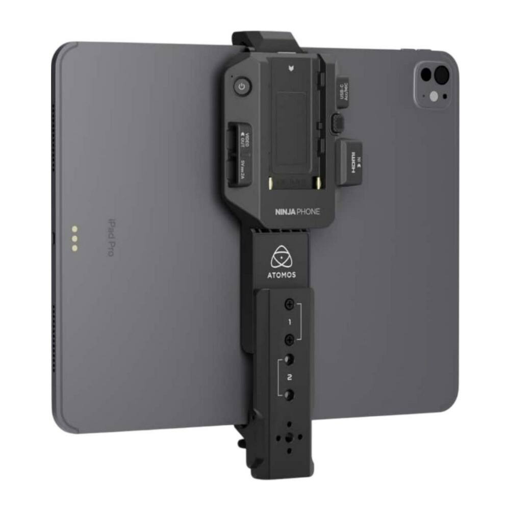 Sure, here is the corrected and grouped text from the image:

- iPad Pro
- NINJA PHONE
- ATOMOS
- 1
- 2