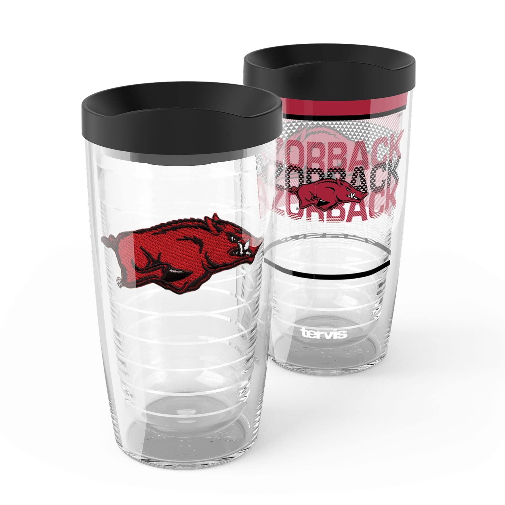 Tervis - Arkansas Razorbacks 2-Pack 16oz. Competitor & Emblem Tumbler Set - Multicolor