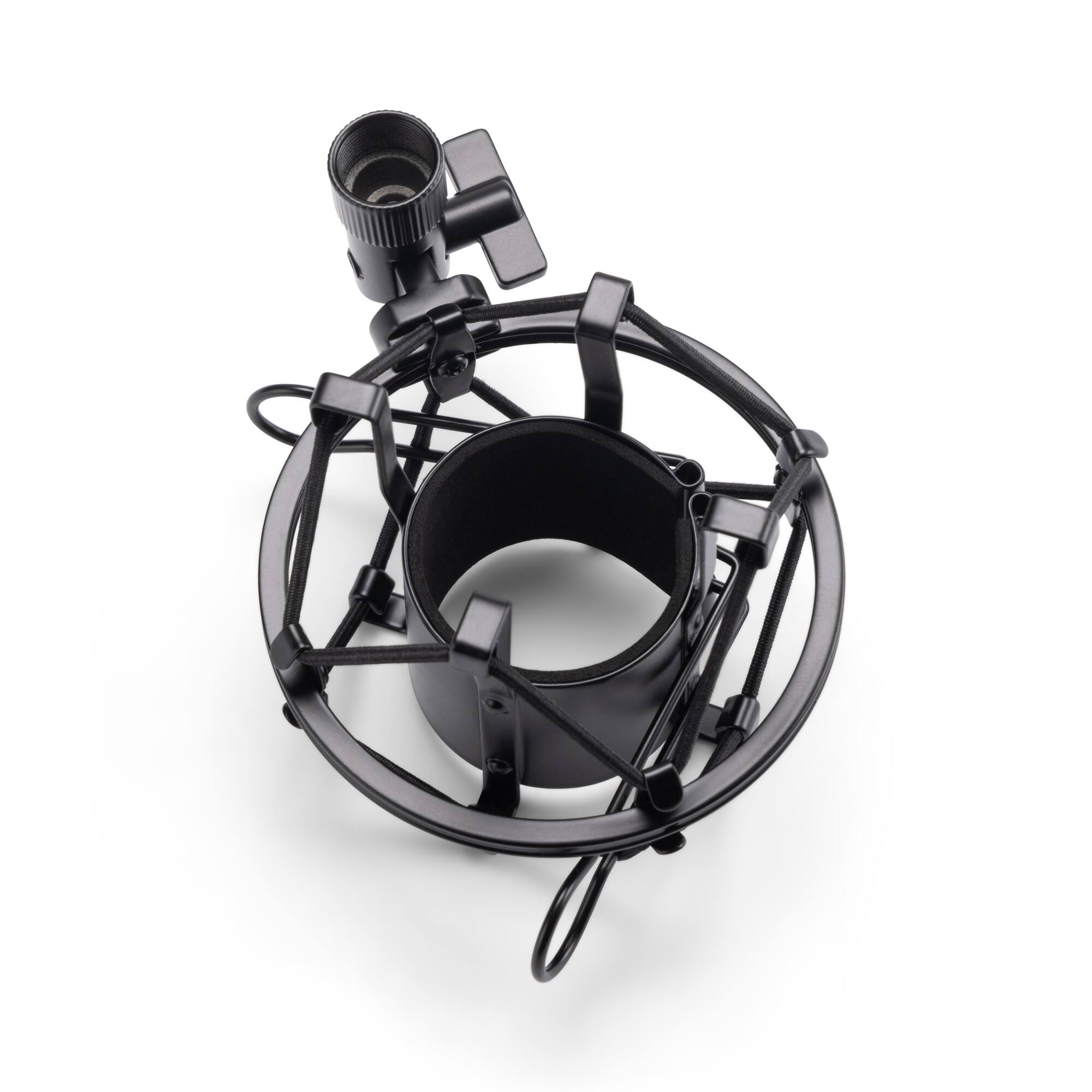 Alt View 6. On Stage Stands - On-Stage MY410 Shock Mount for Studio Mics (42–48 mm) (Elastic Suspension Mount for Large-Diaphragm Condenser - Black.