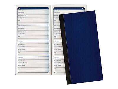 Alt View 2. Adams - Adams Password Journal, 3.25" x 6.25", 48 Pages, Navy (APJ99) - Navy.