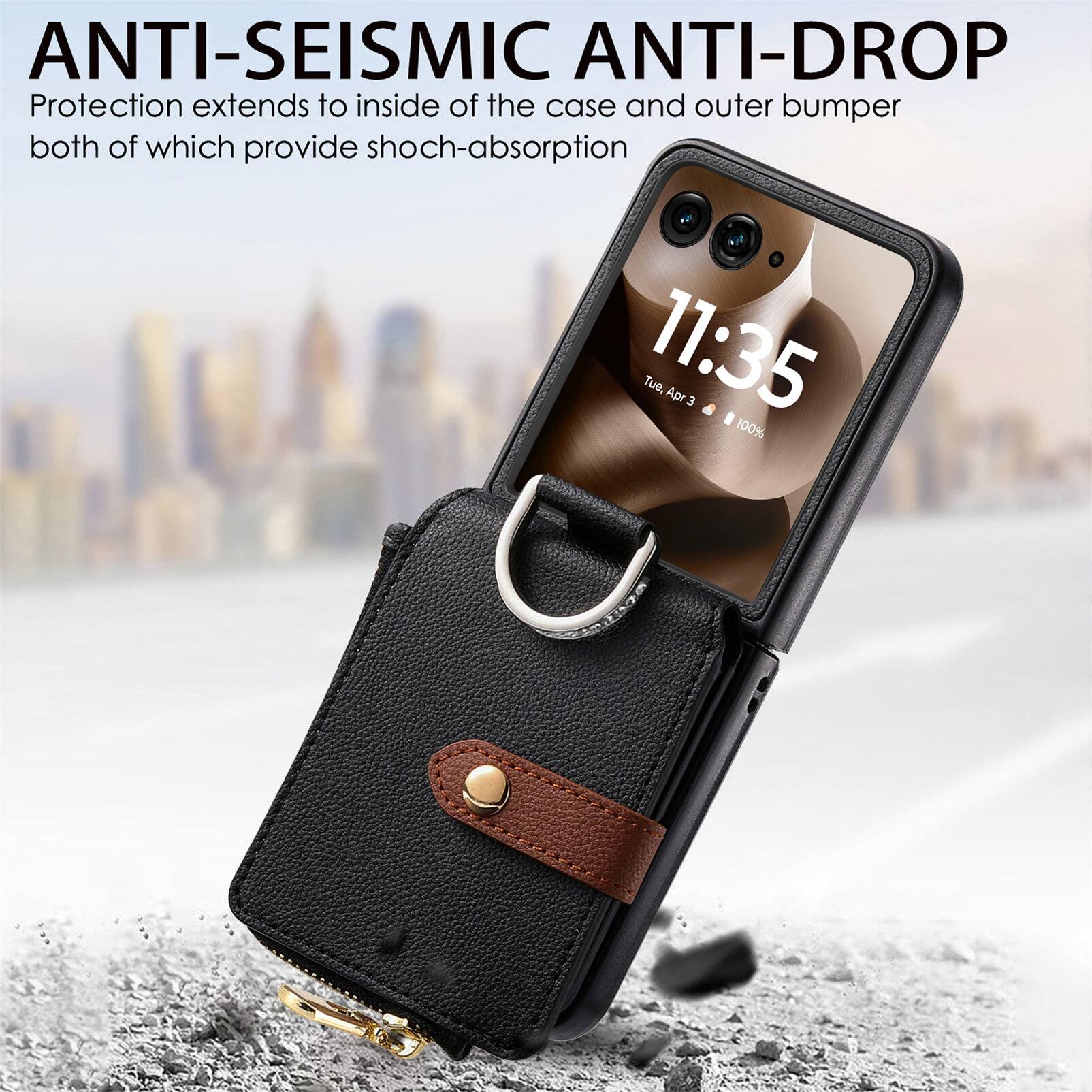 ANTI-SEISMIC ANTI-DROP  
Protection extends to inside of the case and outer bumper both of which provide shock-absorption  
Tue, 11:35 Apr 3 100%