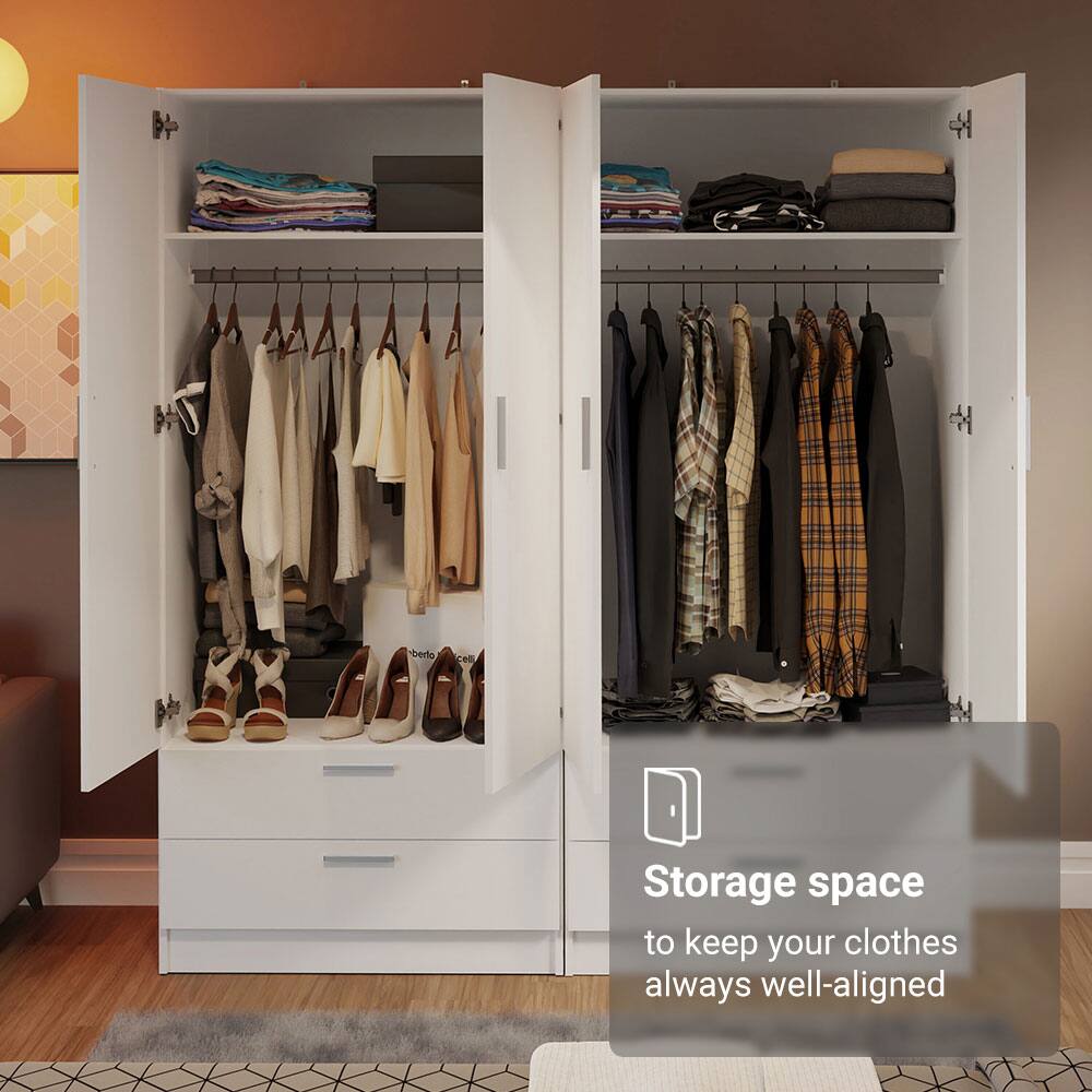 Storage space  
to keep your clothes always well-aligned