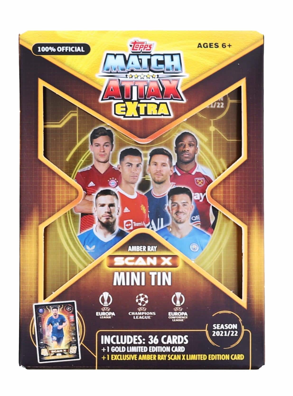 2021/2022 Topps UEFA Champions League Match Attax Extra Mini Tin | Amber Ray - Yellow