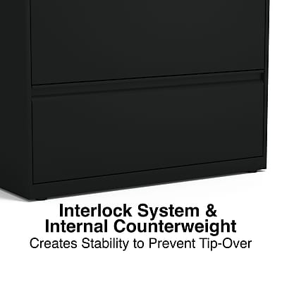 Interlock System & Internal Counterweight  
Creates Stability to Prevent Tip-Over