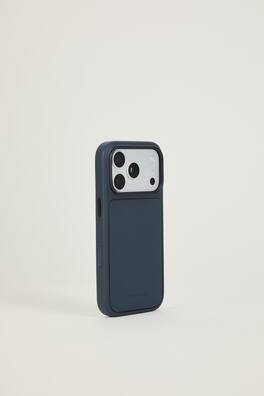 Troubadour - iPhone 18 Pro Modular Leather Case - Basalt