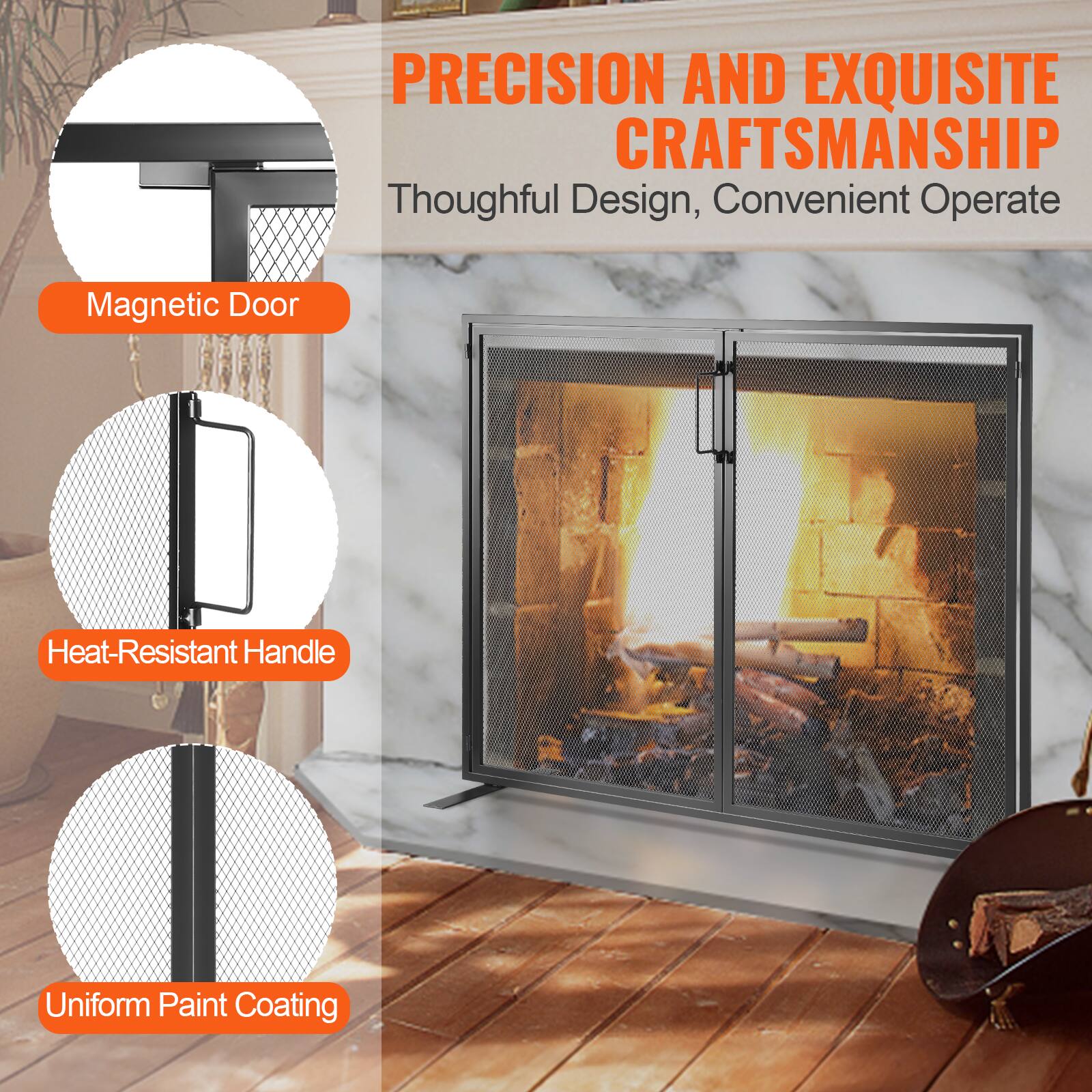 PRECISION AND EXQUISITE CRAFTSMANSHIP  
Thoughtful Design, Convenient Operate  
Magnetic Door  
Heat-Resistant Handle  
Uniform Paint Coating