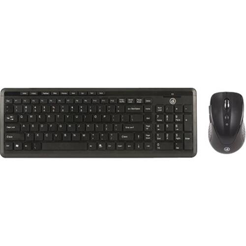 Front. Digital Innovations - Wireless Keyboard and Optical Mouse - Black.