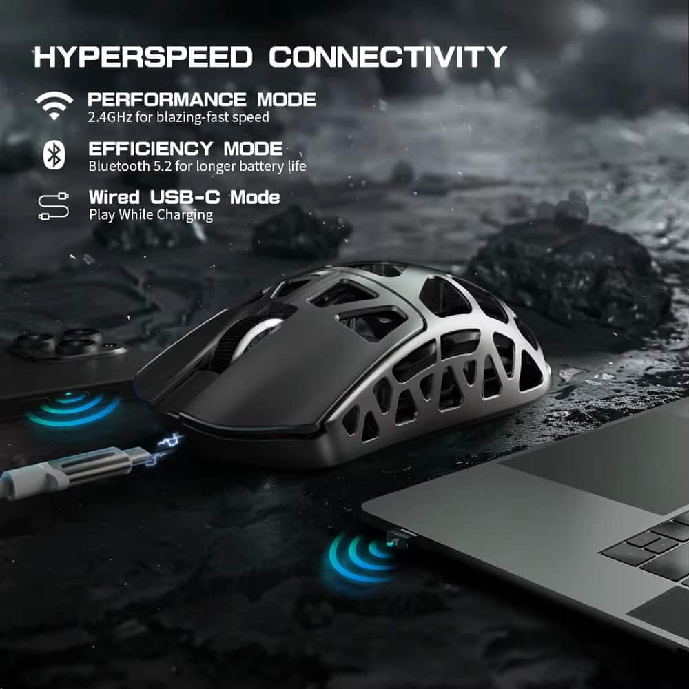 PRIMEPLUS Magnesium Alloy Gaming Mouse 8K SUPERLIGHT 8000Hz 6