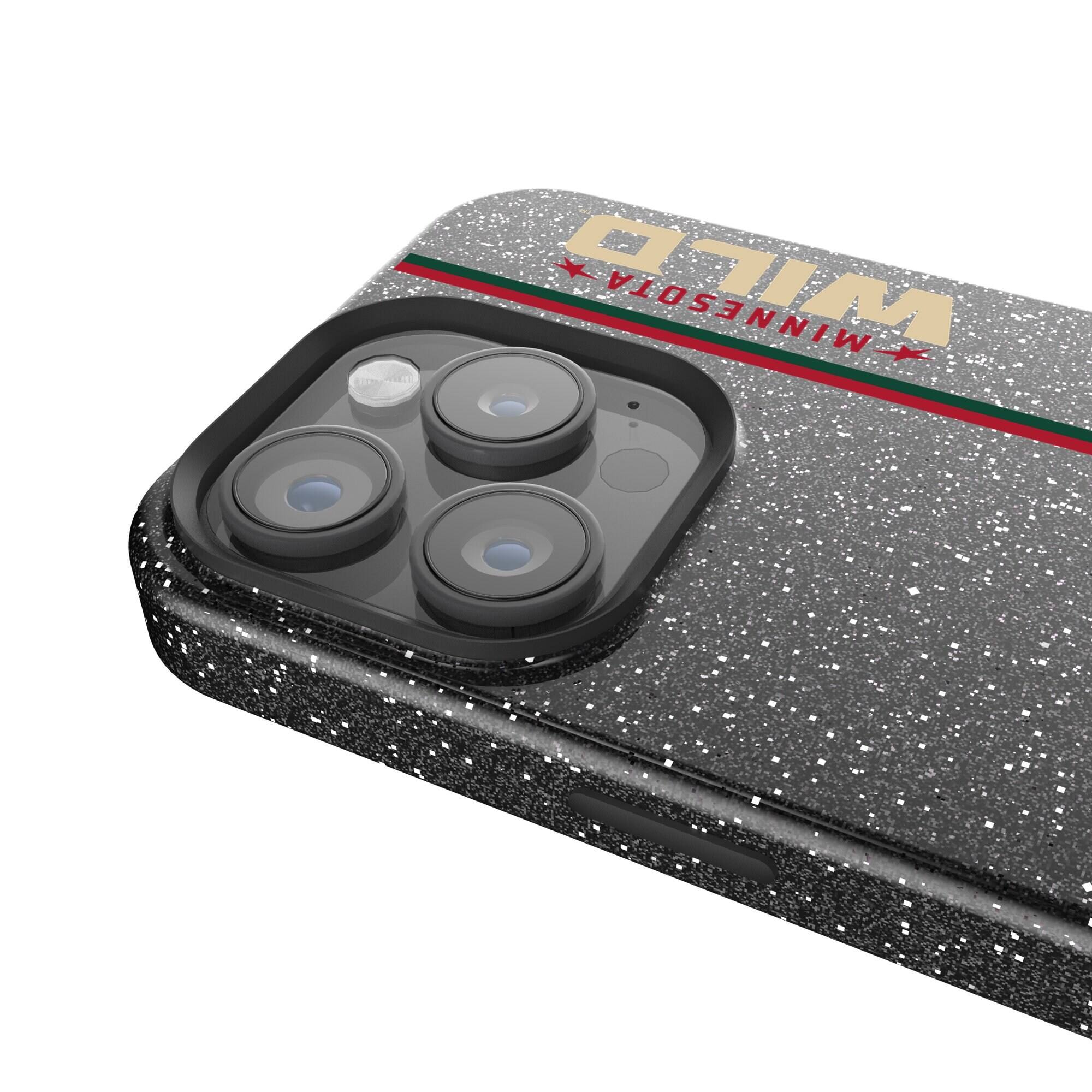 Alt View 2. Keyscaper - Black Minnesota Wild Sidebar Bling iPhone Case - 16 - Black.