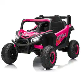 GARVEE - 12V Kids UTV Buggy Electric Ride-On Car with Parental Remote Control, 4WD/2WD Switchable, Suspension, LED Lights