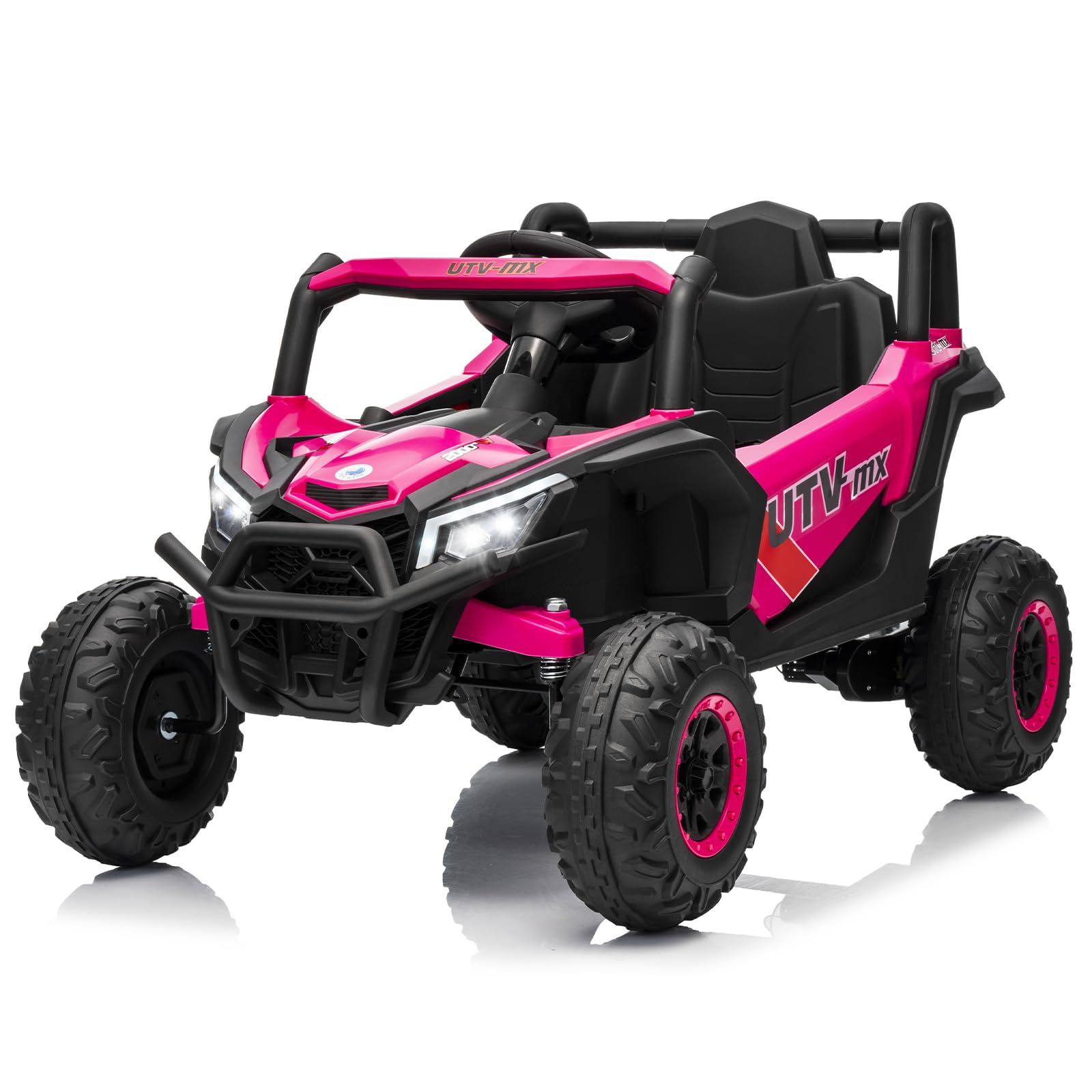GARVEE - 12V Kids UTV Buggy Electric Ride-On Car with Parental Remote Control, 4WD/2WD Switchable, Suspension, LED Lights