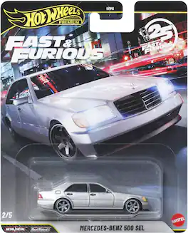 Mattel - Hot Wheels Premium: Fast & Furious Mercedes-Benz 500 SEL - COLLECTIBLES - Multicolor