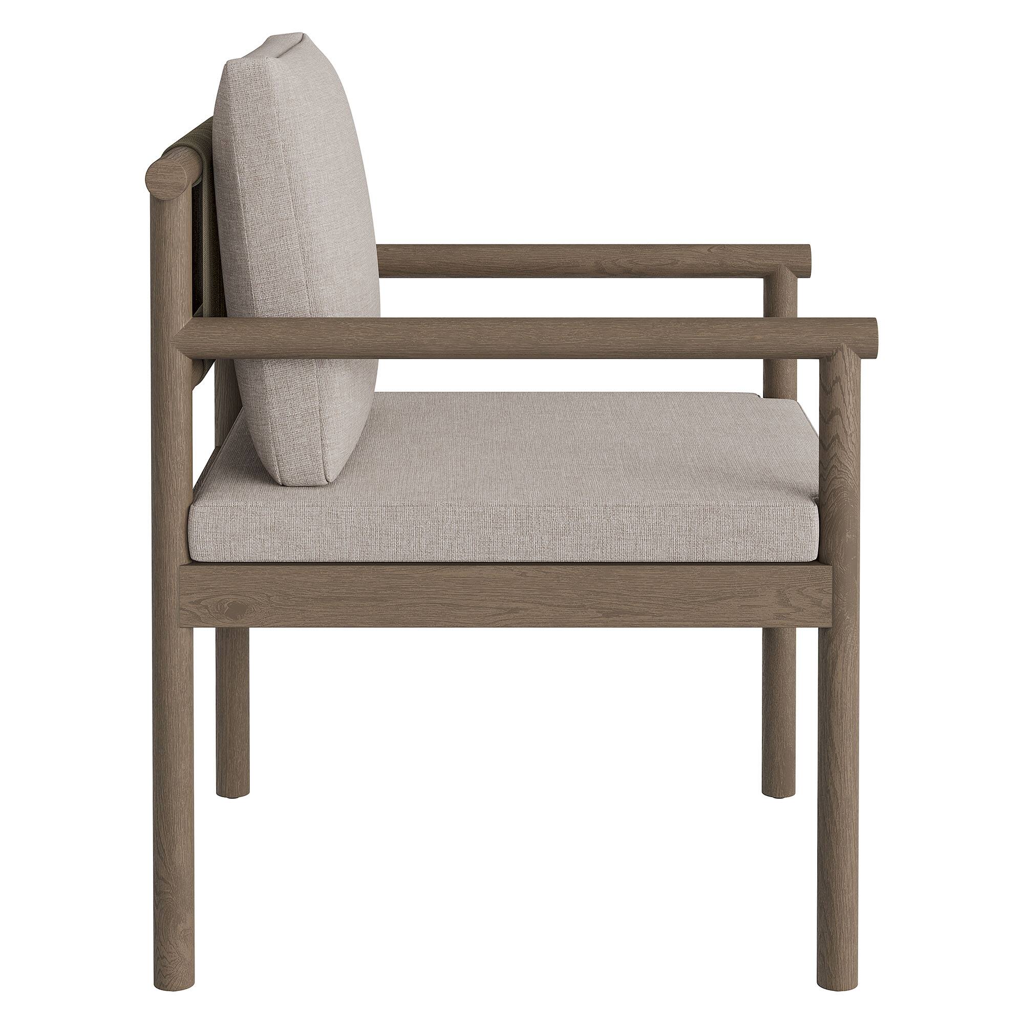 Alt View 2. Modway - Eleni Outdoor Patio Teak Wood Rope Dining Chair by Modway - 32.