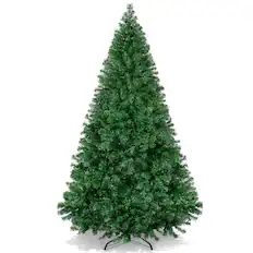 Front. Best Choice Products - Best Choice Products Artificial Christmas Tree, 7.5ft Premium Unlit Pine Design, Dense Branches w/Easy Assembly - Green - Green.