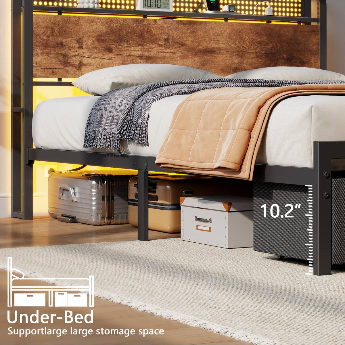 it OC 4 N - Under-Bed Support  
Large storage space  
10.2"