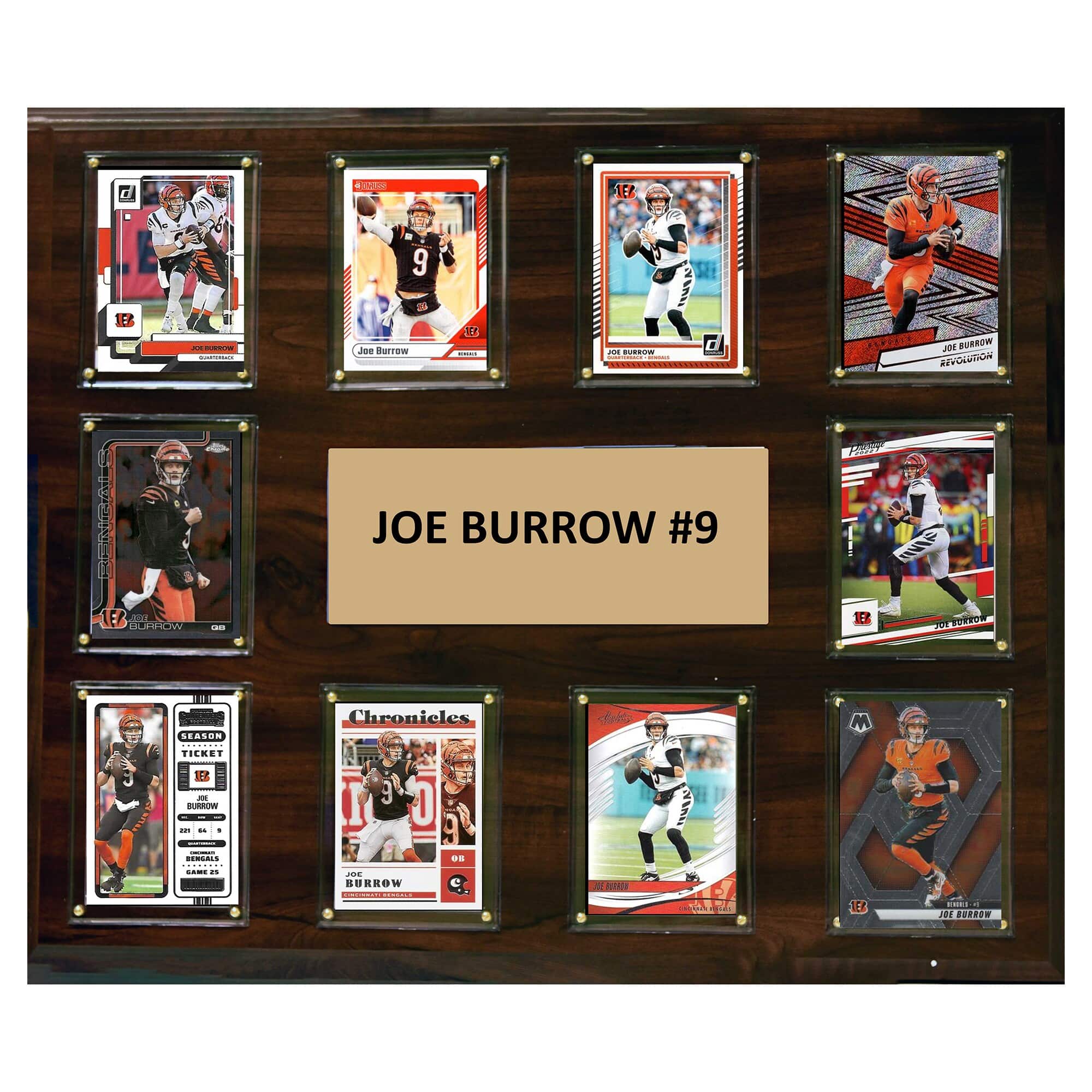 "C&I Collectibles - Joe Burrow Cincinnati Bengals 15"" x 18"" Trading Card Plaque - Multicolor" price history on PriceWatchPro