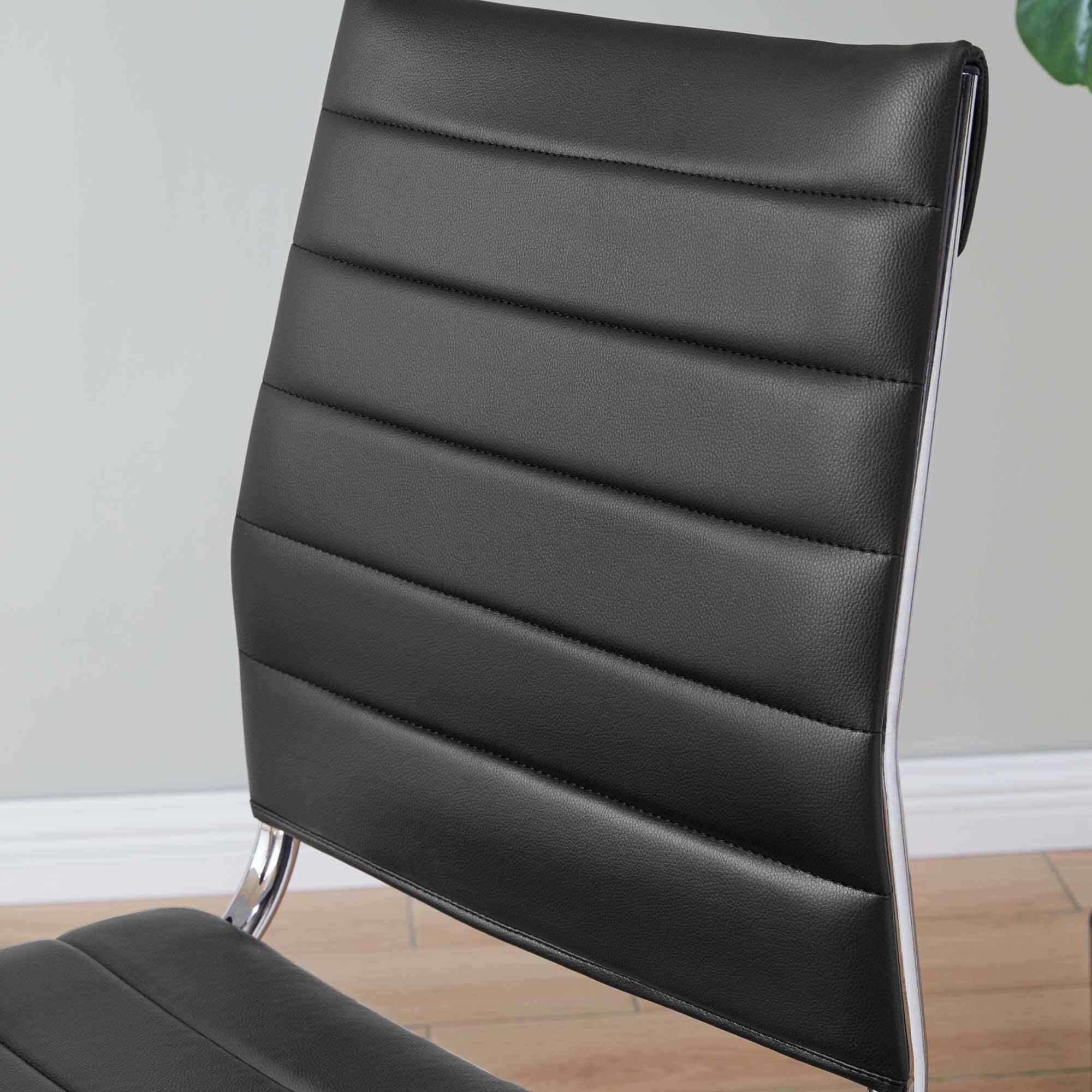 Alt View 7. Modway - Jive Armless Mid Back Office Chair by Modway - Black.