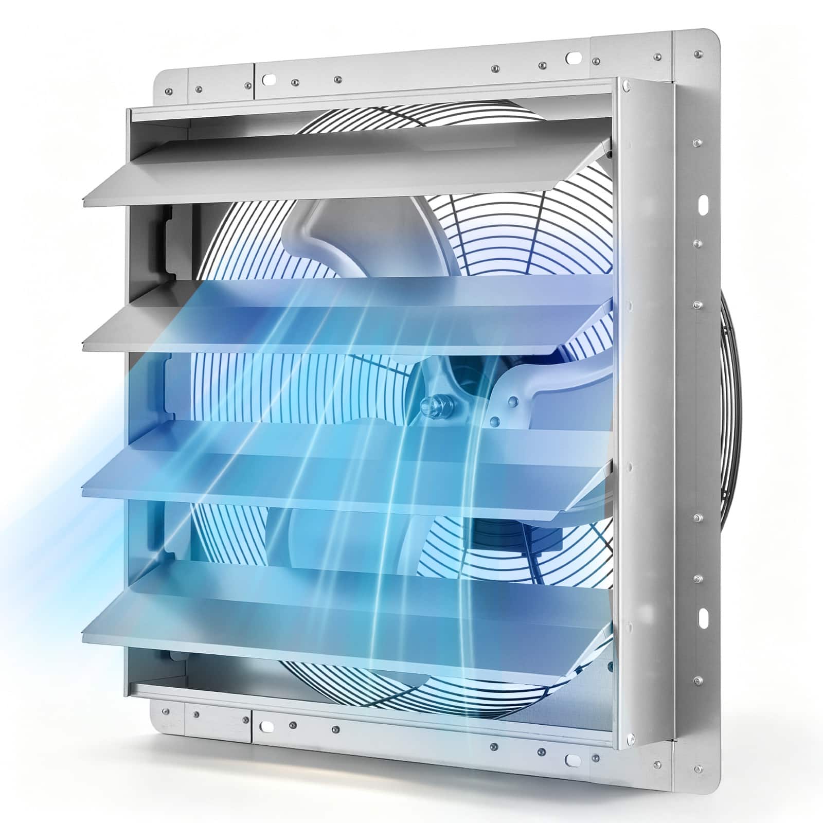 VEVOR - 20 Inch Shutter Exhaust Fan Wall Mounted Automatic Louvers Sturdy Steel Housing, Low Noise, AC Motor - Silver price history on PriceWatchPro