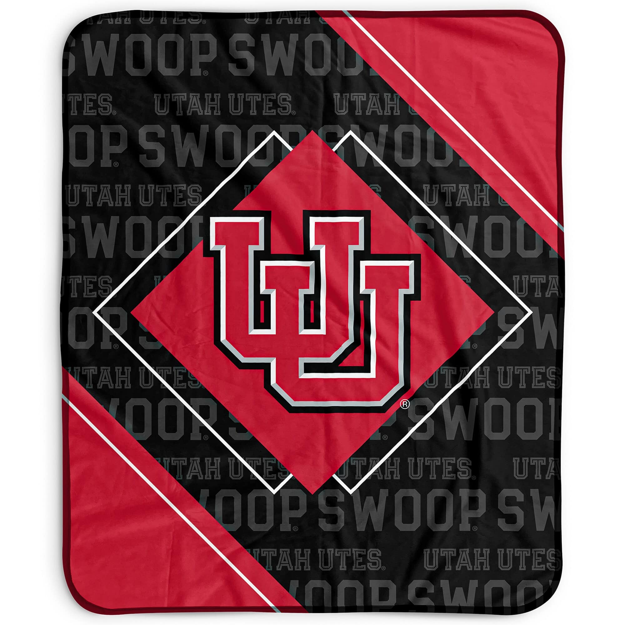 Pegasus - Utah Utes 50" x 60" Diamond Logo Fleece Blanket - Multicolor