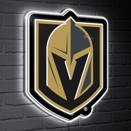 Evergreen Enterprises - Vegas Golden Knights LED Team Logo Shaped Lighted Wall Sign - Multicolor