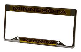 Rico Industries - University of Minnesota Gophers Alumni Chrome Metal Laser License Plate Frame - Multi