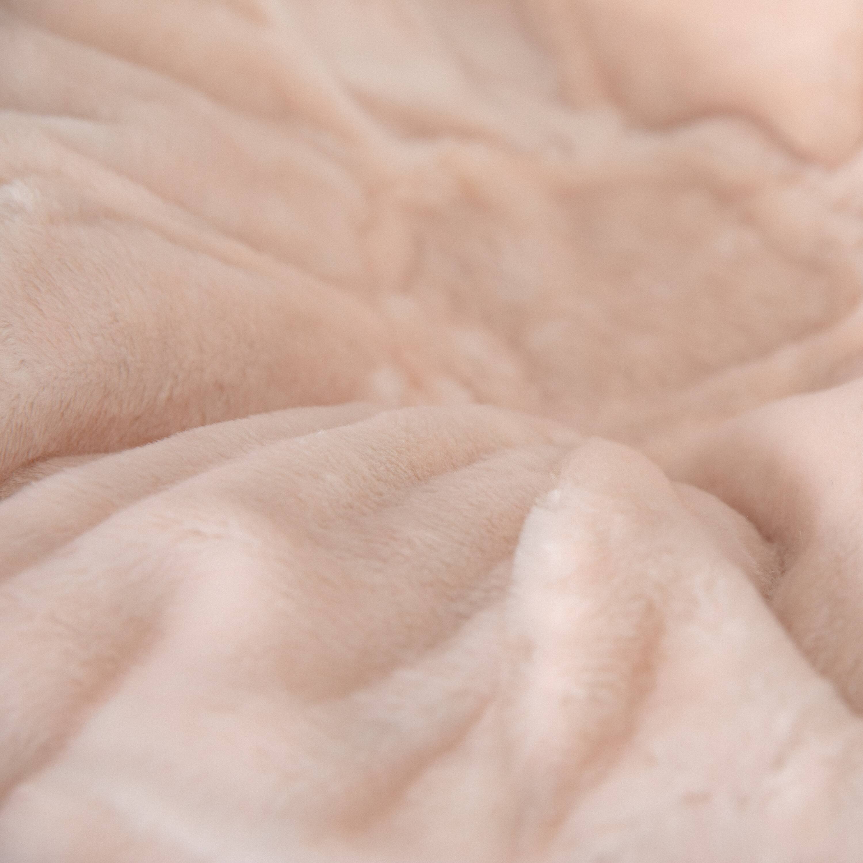 Alt View 8. Emma + Oliver - Small Bean Bag Chair for Kids and Teens - Blush Furry.