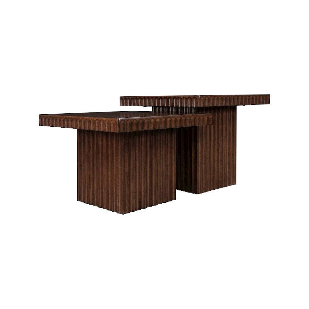 Alt View 2. Meridian Furniture - Spencer Brown Oak Veneer Coffee Table - Brown.