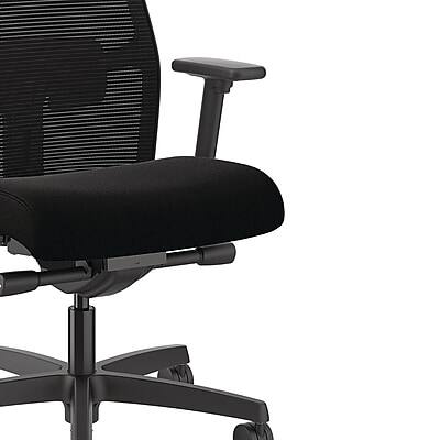 Alt View 3. HON - HON Ignition 2.0 Mesh/Fabric Computer and Desk Chair, Black (HONI2M2AMLC10TK) - Black.