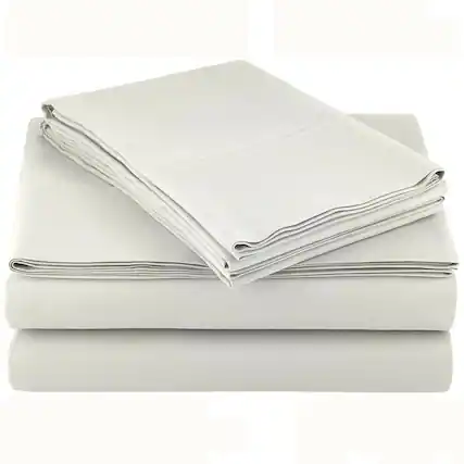Front. Kitcheniva - 4 Piece Bed Sheet Set Microfiber Comfort Ultra Soft Deep Pocket Sheets Beige King - Biege.