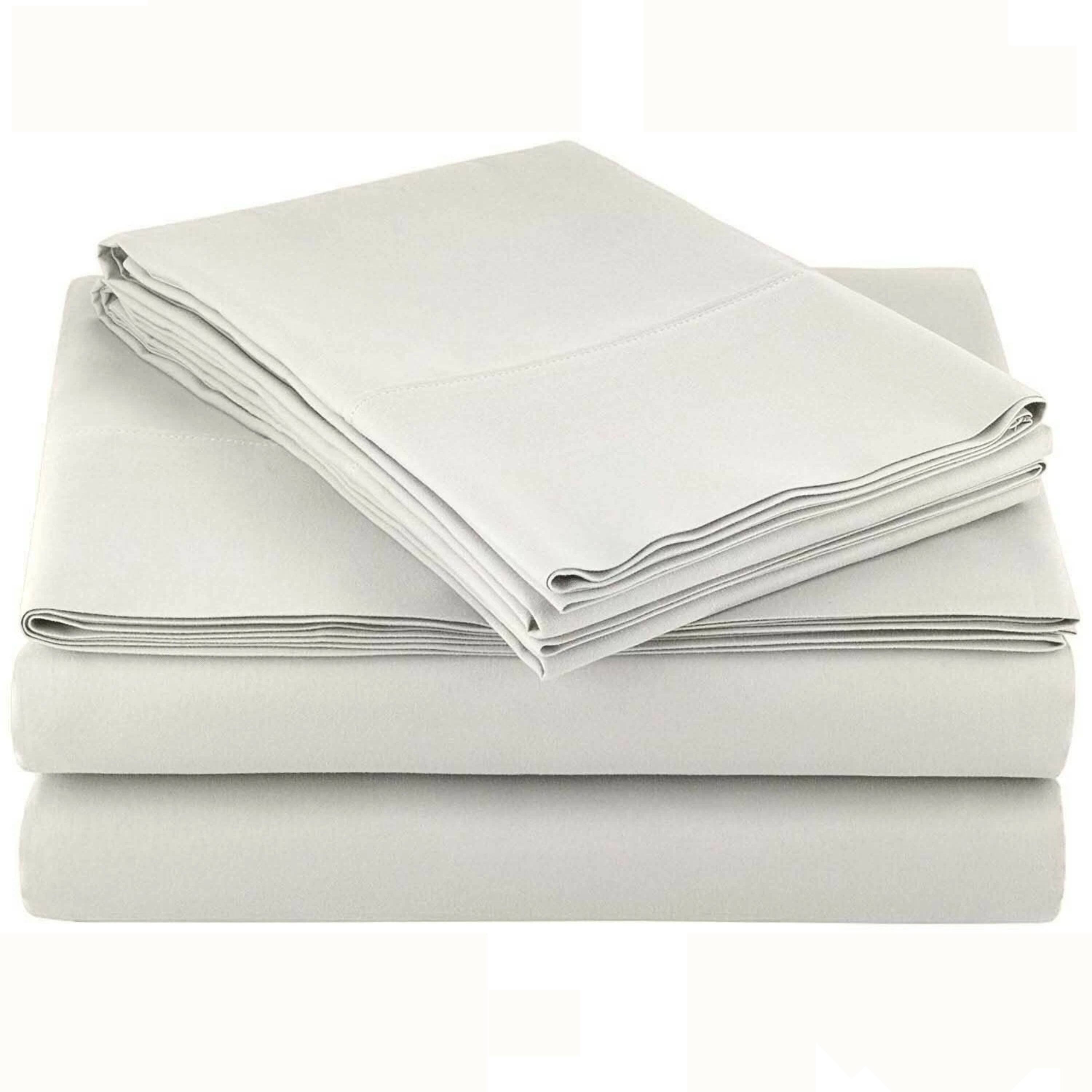 Front. Kitcheniva - 4 Piece Bed Sheet Set Microfiber Comfort Ultra Soft Deep Pocket Sheets Beige King - Biege.