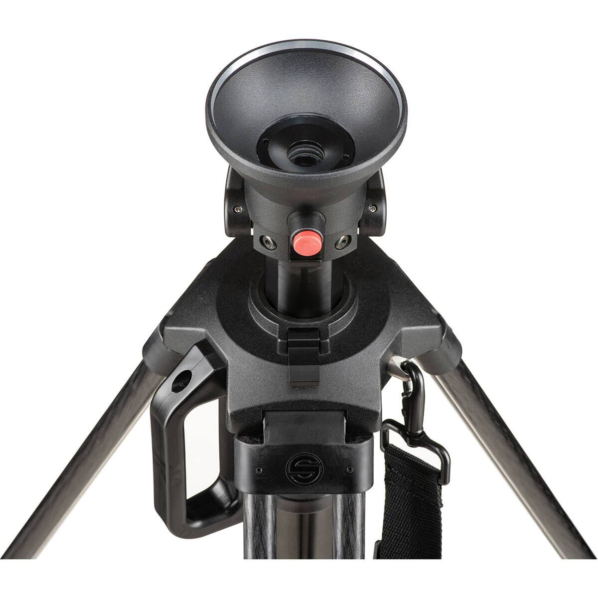 Alt View 2. Sachtler - Sachtler Hot Pod CF 14 2-Section Carbon Fiber Tripod Legs with 100mm Bowl and Mid-Level Spreader, 55 lbs Payload.
