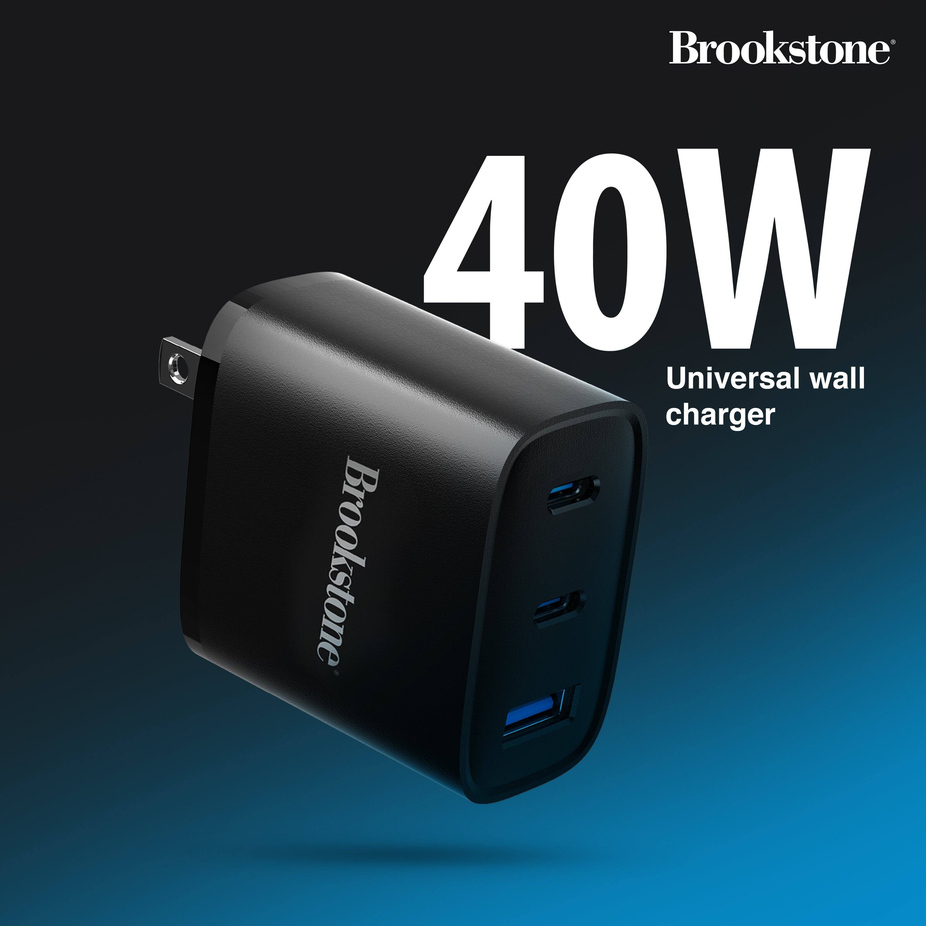 Brookstone 40W Universal wall charger Brookstone