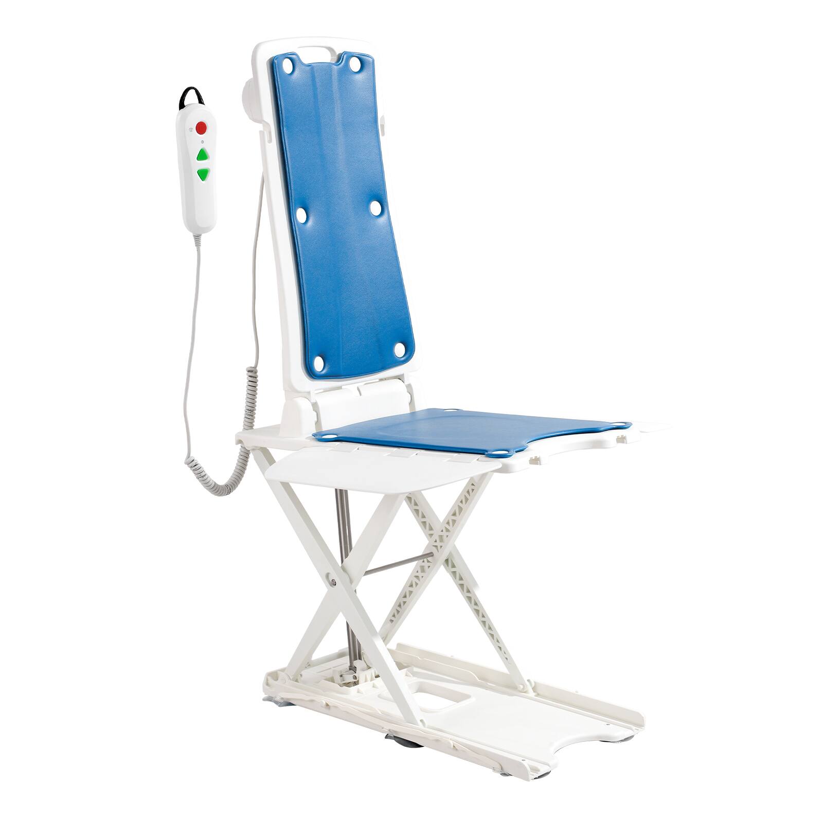 Alt View 5. VEVOR - Electric Chair Lift, Devices to Lift Elderly off Floor for Elderly, 3.03-19.96 inch Height Adjustable - Blue.