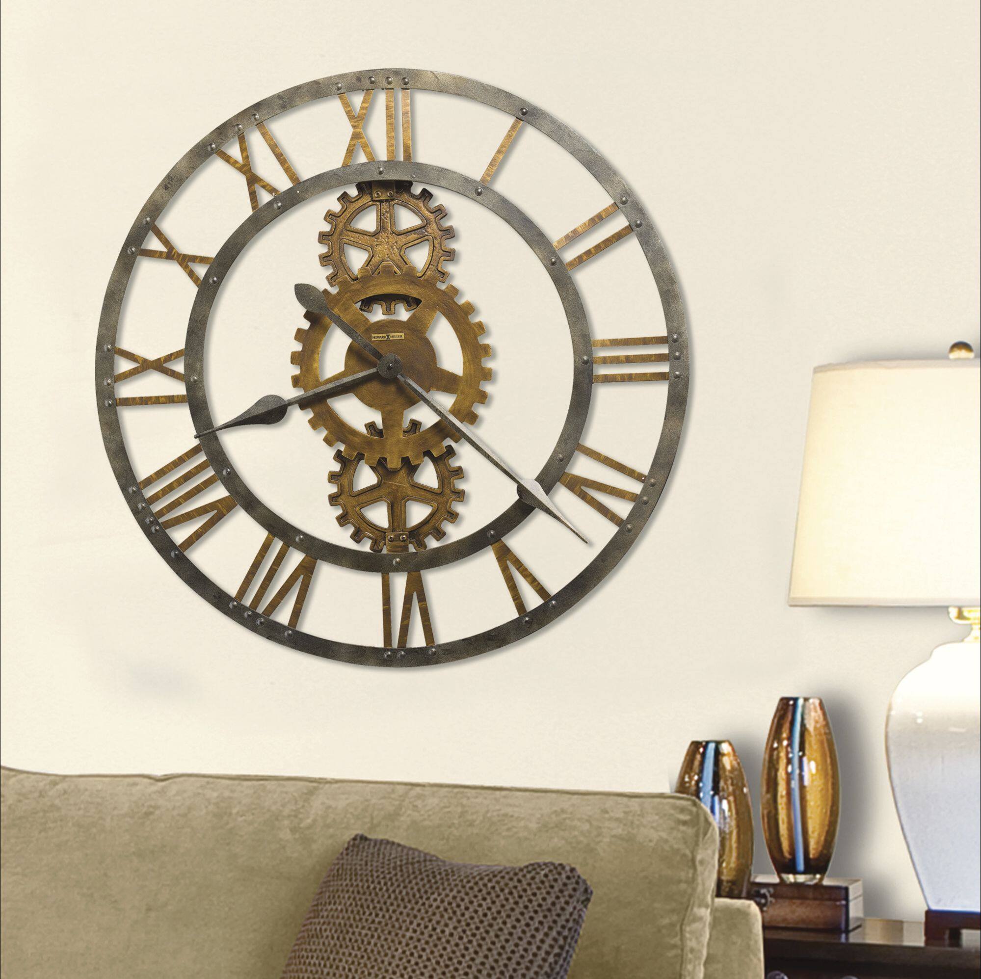 Angle. Howard Miller - Howard Miller 625517 Crosby Wall Clock 625517 Metal - Multicolored.