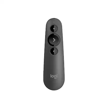 Front. Logitech - R500s Presenter Bluetooth and USB Remote Control - Graphite.