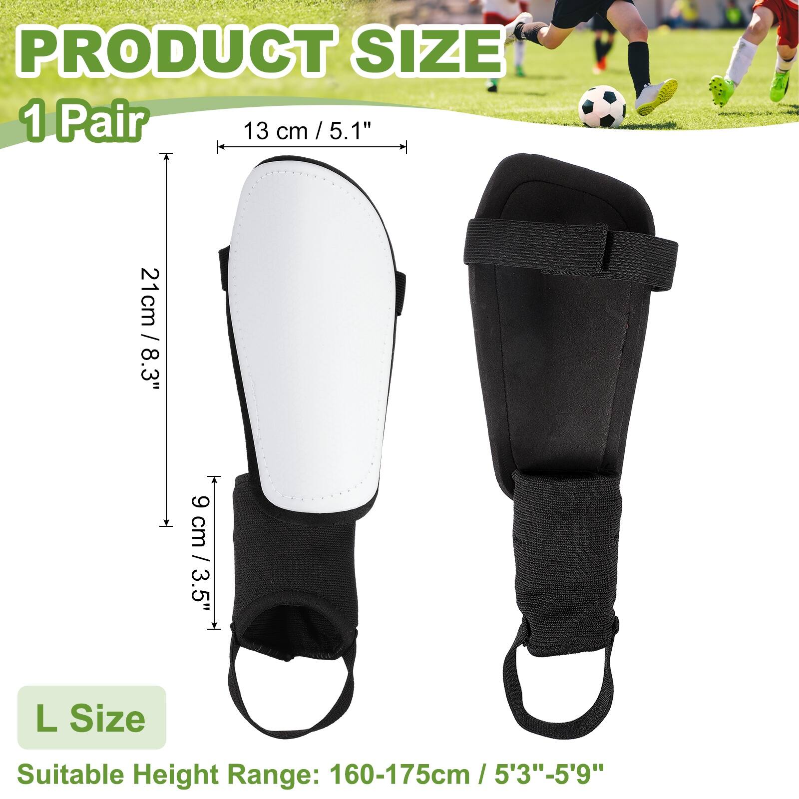 PRODUCT SIZE  
1 Pair  
13 cm / 5.1"  
21 cm / 8.3"  
9 cm / 3.5"  

L Size  
Suitable Height Range: 160-175cm / 5'3"-5'9"