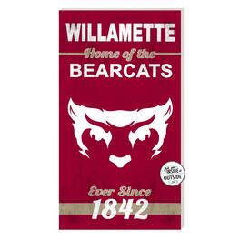 Jardine - Willamette Bearcats 11'' x 20'' Home Of The Sign - Maroon