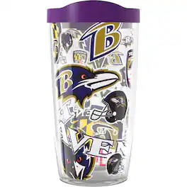 Tervis - Baltimore Ravens 16oz. Allover Classic Tumbler - Multicolor