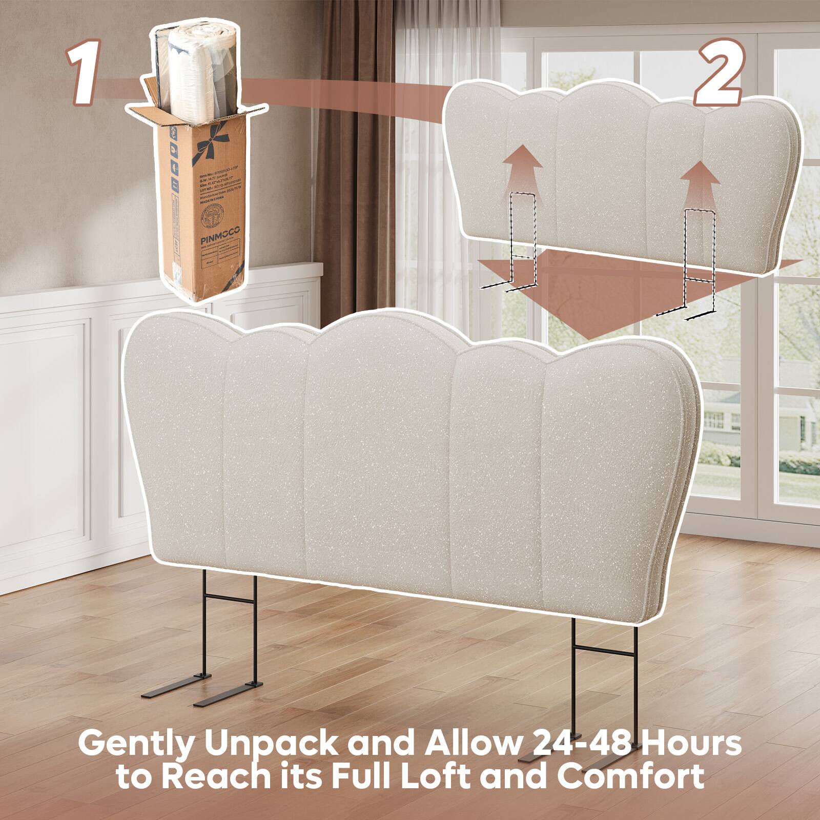 1. Gently Unpack and Allow 24-48 Hours to Reach its Full Loft and Comfort