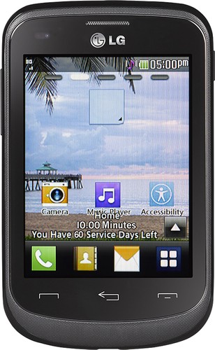  TRACFONE - LG 306G No-Contract Cell Phone - Black