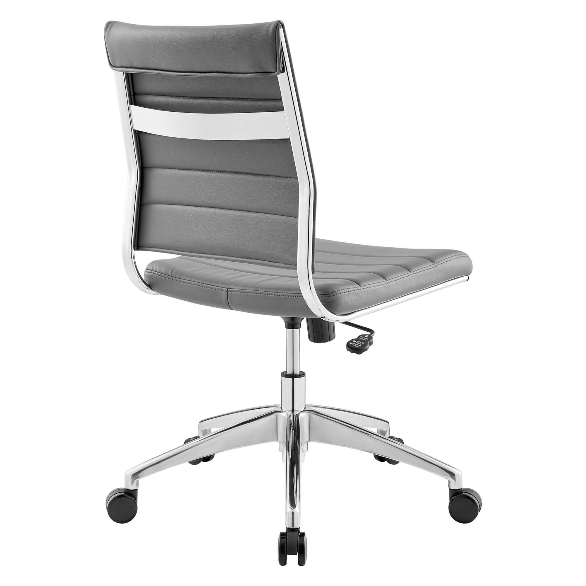 Alt View 2. Modway - Jive Armless Mid Back Office Chair by Modway - Gray.