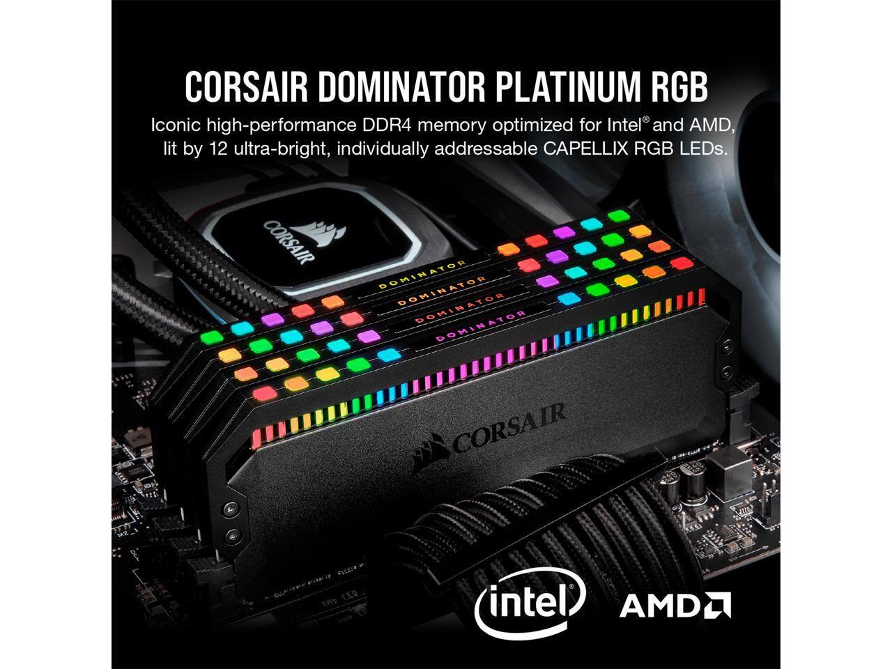 CORSAIR Dominator Platinum RGB 32GB (2 x 16GB) DDR5 7200 (PC5