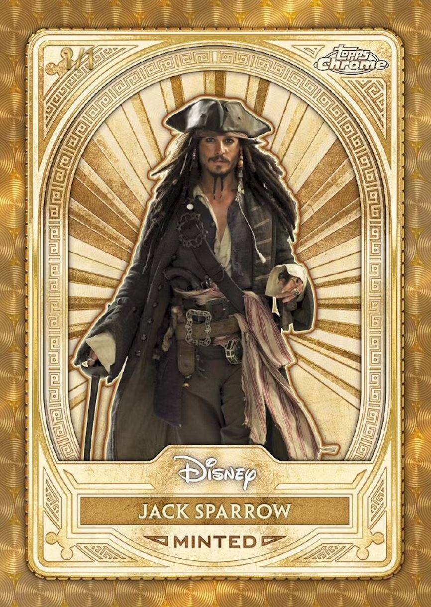 TOPPS Chrome  
Disney  
JACK SPARROW  
MINTED
