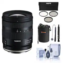 Bundle - Tamron - 11-20mm f/2.8 Di III-A RXD Lens for Canon RF, with 67mm Filter Kit, Cleaning Kit, Lens Cap Tether, Lens