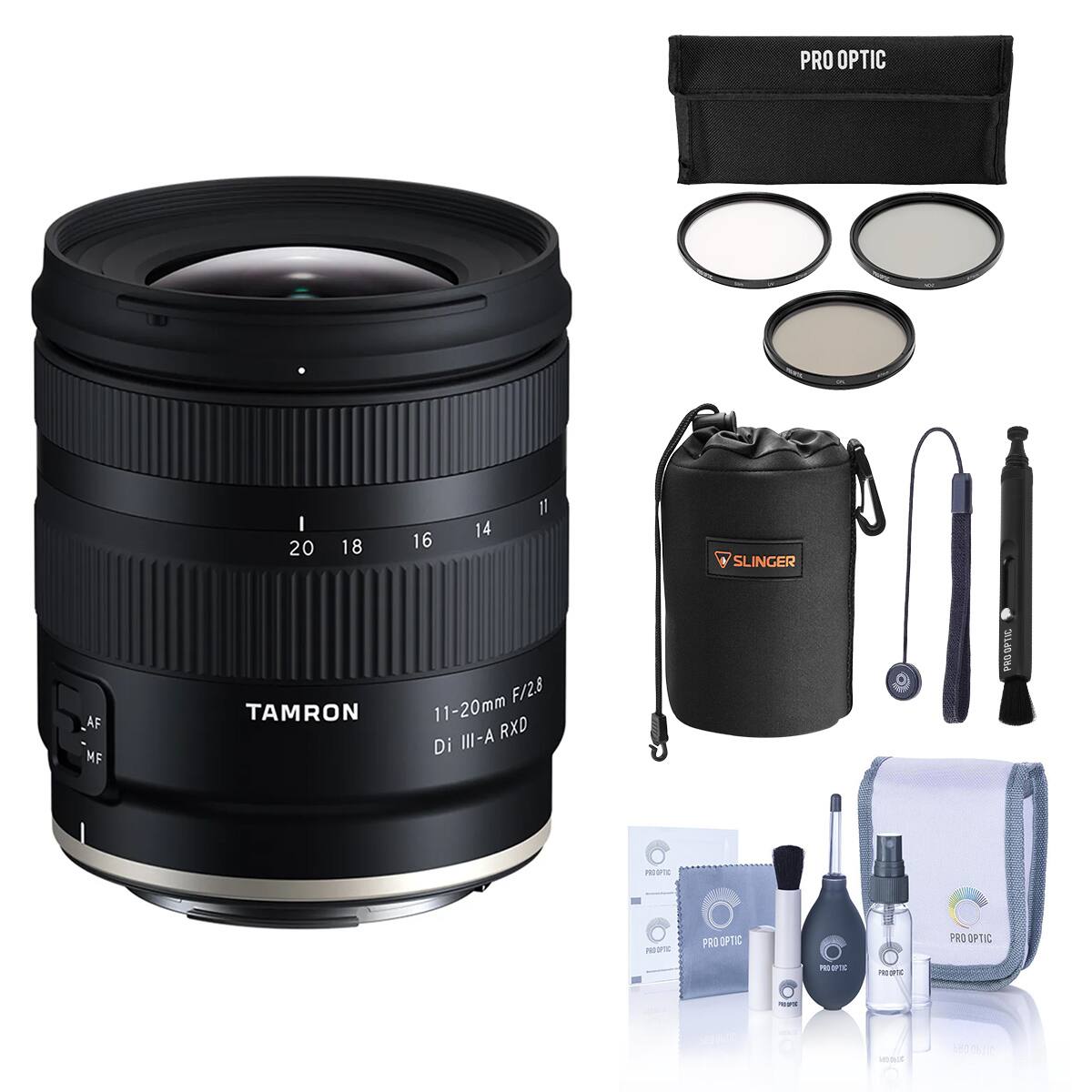 PRO OPTIC

I 20
18
16
14
1

SLINGER
AF MF

TAMRON
11-20mm F/2.8 A-III RXD Di

OPTIC PRO
PROTEING
PROUPTIC
PRO ROOPTIC
PRO OPTIC
PROTEIN
reportic
-
2018
PROPTIC