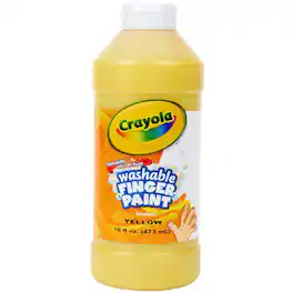 Crayola - Washable Finger Paint Yellow 16 oz