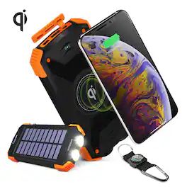 HyperGear - Solar 10000mAh Wireless Power Bank